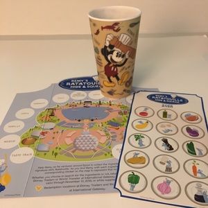 Mickey Mouse Food And Wine Festival tumbler w/ map